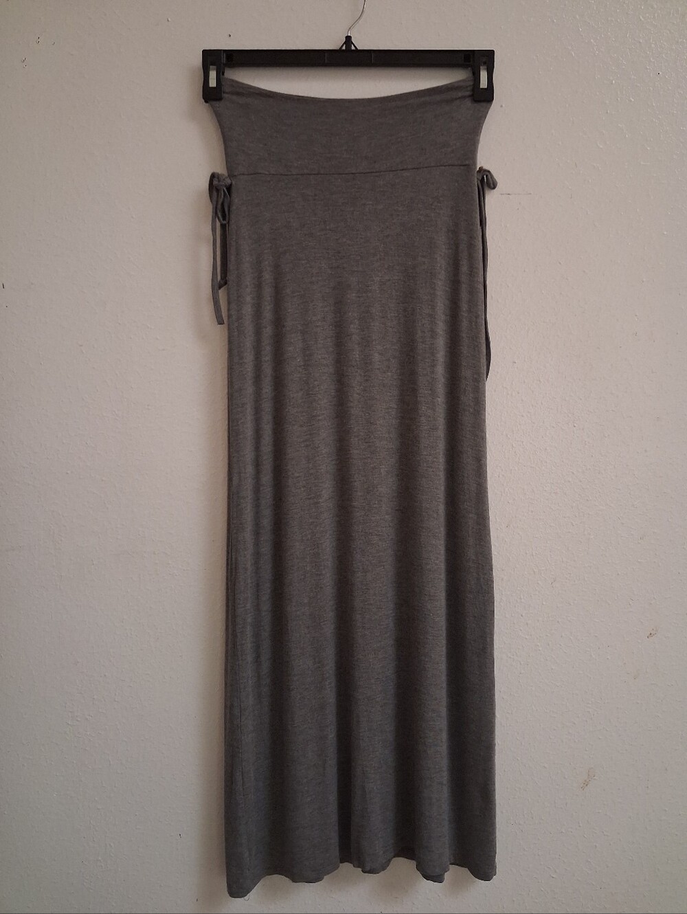 G by GUESS Heather Gray Foldover Waist Maxi Skirt - Size XS